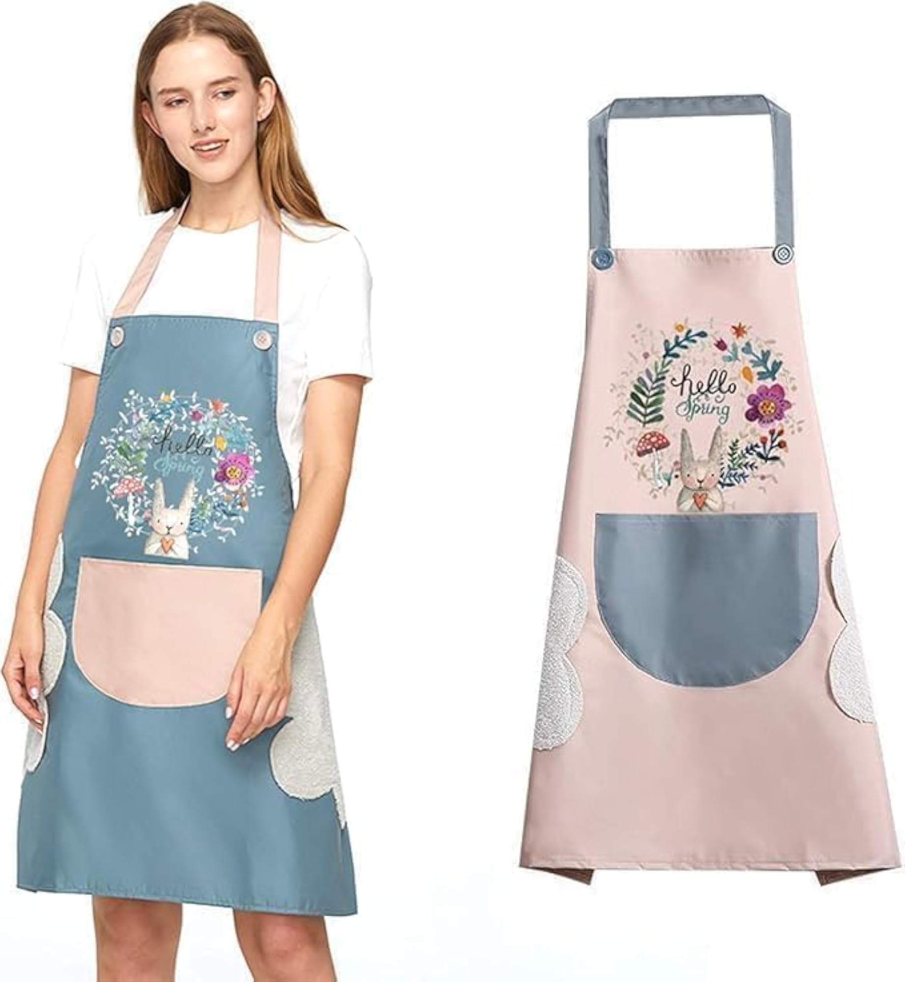 Kitchen Apron Waterproof Oil Proof Bib Apron